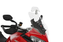 Wunderlich windshield extension Vario-ERGO 3D+ transparent, perfect wind protection thanks to the clever add-on spoiler