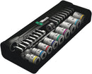 Wera Tools - 8100 SB 10 Zyklop Metal Ratchet Set with push-through square, 3/8" drive, imperial
