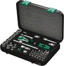 Wera Tools - 8100 SA 4 Zyklop Speed Ratchet Set, 1/4" drive, imperial