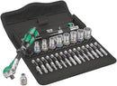 Wera Tools - 8100 SA 9 Zyklop Speed Ratchet Set, 1/4" drive, imperial