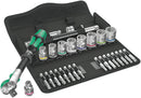 Wera Tools - 8100 SB 6 Zyklop Speed Ratchet Set, 3/8" drive, metric