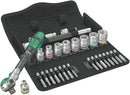 Wera Tools - 8100 SB 9 Zyklop Speed Ratchet Set, 3/8" drive, imperial