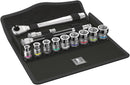 Wera Tools - 8100 SB HF 1 Zyklop Metal Ratchet Set with switch lever, 3/8" drive, with holding function, metric