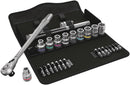 Wera Tools - 8100 SC 11 Zyklop Metal Ratchet Set with switch lever, 1/2" drive, imperial