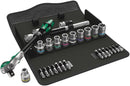 Wera Tools - 8100 SC 6 Zyklop Speed Ratchet Set, 1/2" drive, metric