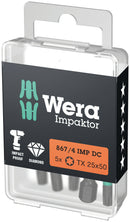 Wera Tools - 867/4 IMP DC TORX® DIY Impaktor bits