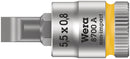 Wera Tools - 8700 A FL Slotted screws Zyklop bit socket, 1/4" drive