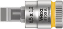 Wera Tools - 8700 A FL Slotted screws Zyklop bit socket, 1/4" drive