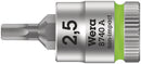 Wera Tools - 8740 A Zyklop bit socket, 1/4" drive