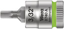 Wera Tools - 8740 A Zyklop bit socket, 1/4" drive