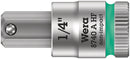 Wera Tools - 8740 A HF Zyklop bit socket with holding function, 1/4" drive