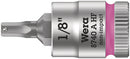 Wera Tools - 8740 A HF Zyklop bit socket with holding function, 1/4" drive