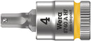 Wera Tools - 8740 A HF Zyklop bit socket with holding function, 1/4" drive