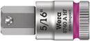 Wera Tools - 8740 A HF Zyklop bit socket with holding function, 1/4" drive