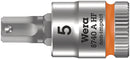 Wera Tools - 8740 A HF Zyklop bit socket with holding function, 1/4" drive