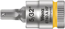 Wera Tools - 8740 A HF Zyklop bit socket with holding function, 1/4" drive