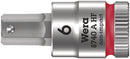 Wera Tools - 8740 A HF Zyklop bit socket with holding function, 1/4" drive