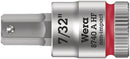 Wera Tools - 8740 A HF Zyklop bit socket with holding function, 1/4" drive