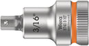 Wera Tools - 8740 B HF Zyklop bit socket with holding function, 3/8" drive