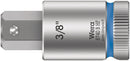 Wera Tools - 8740 B HF Zyklop bit socket with holding function, 3/8" drive