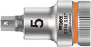 Wera Tools - 8740 B HF Zyklop bit socket with holding function, 3/8" drive