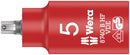 Wera Tools - 8740 B VDE HF Zyklop Hex bit socket, insulated, with holding function, 3/8" drive