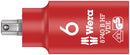 Wera Tools - 8740 B VDE HF Zyklop Hex bit socket, insulated, with holding function, 3/8" drive