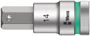 Wera Tools - 8740 C HF Zyklop bit socket with 1/2" drive with holding function