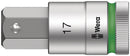 Wera Tools - 8740 C HF Zyklop bit socket with 1/2" drive with holding function