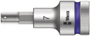 Wera Tools - 8740 C HF Zyklop bit socket with 1/2" drive with holding function