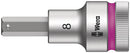 Wera Tools - 8740 C HF Zyklop bit socket with 1/2" drive with holding function