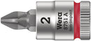 Wera Tools - 8751 A Phillips Zyklop bit socket, 1/4" drive