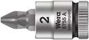 Wera Tools - 8755 A Pozidriv Zyklop bit socket, 1/4" drive