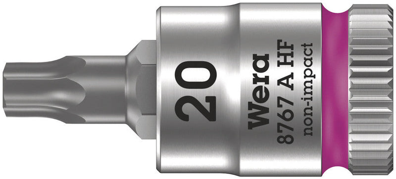Wera Tools - 8767 A HF TORX® Zyklop bit socket with holding function, 1/4" drive