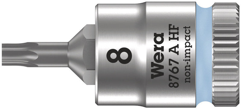 Wera Tools - 8767 A HF TORX® Zyklop bit socket with holding function, 1/4" drive