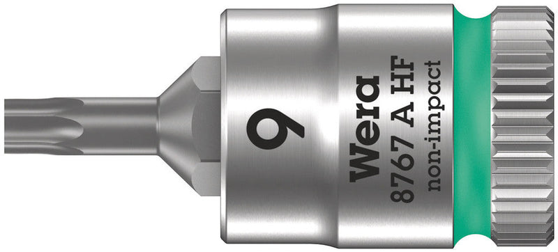 Wera Tools - 8767 A HF TORX® Zyklop bit socket with holding function, 1/4" drive