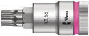 Wera Tools - 8767 C HF TORX® Zyklop bit socket with 1/2" drive with holding function