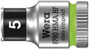 Wera Tools - 8790 HMA HF Zyklop socket with 1/4" drive with holding function