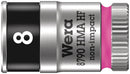 Wera Tools - 8790 HMA HF Zyklop socket with 1/4" drive with holding function