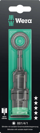 Wera Tools - 881/4/1 SB Bit holder with variable screw depth limitation