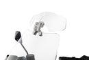 Wunderlich windshield extension Vario-ERGO 3D+ transparent, perfect wind protection thanks to the clever add-on spoiler