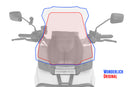 Wunderlich MARATHON windshield with windshield reinforcement-90154-000