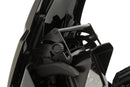 The windshield reinforcement on both sides stabilises the windshield and thus reduces turbulences caused by the airflow at high speeds