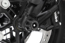 DoubleShock axle protection pads now also keep the front fork a safe distance from the asphalt and help prevent serious damage 