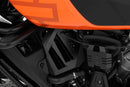 Enhances the bike's visually and directs the hot air dissipated by the fan to the outside through its attached openings.