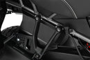 Reliably protects pillion rider's legs and feet from swirling spray and road debris on rainy rides, increasing comfort