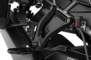 Reliably protects pillion rider's legs and feet from swirling spray and road debris on rainy rides, increasing comfort