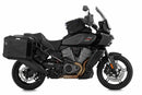 Reliably protects pillion rider's legs and feet from swirling spray and road debris on rainy rides, increasing comfort