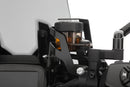 Discreetly integrated protective cover for the front brake fluid reservoir