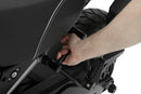 Noticeably lighter and above all safer to place the motorcycle on the centre stand